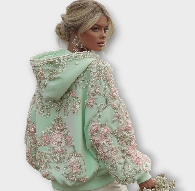 Women's Fashion Casual Printing Hooded Sweater