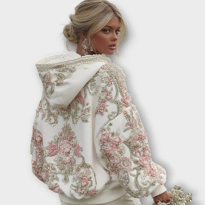 Women's Fashion Casual Printing Hooded Sweater